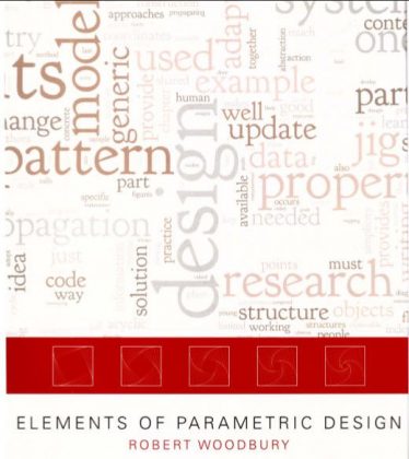 کتاب elements of parametric design نوشته Robert Woodbury یکی از کتاب های پایه در زمینه طراحی پارامتریک است که اصول آن را در 9 فصل توضیح داده است. این کتاب شامل 306 صفحه است