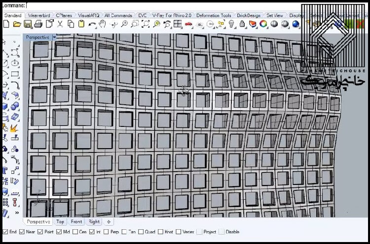 در این بخش با معرفی منطق box morph امکان انتقال مدول دلخواه بر روی سطوح آموزش داده می شود. این آموزش شامل 4 قسمت است: